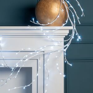 Ветка - лиана Ледяная Ива, 300 см, 288 LED ламп, холодный белый Kaemingk (Кейминг) фото 2