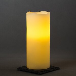 Светильник свеча восковая 17.5*7.5 см кремовая на батарейках, таймер Kaemingk фото 1