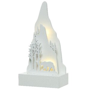 Новогодний светильник Альпийские Истории - Медведь 15*8 см на батарейках, 2 LED лампы Kaemingk фото 2