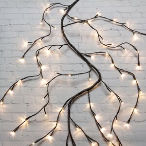 Ветка - лиана Плакучая Ива, 150 см, 144 LED ламп, теплый белый Kaemingk фото 1
