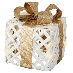 Светящиеся подарки Provence Christmas 15-25 см, 3 шт, теплые белые LED лампы, на батарейках Kaemingk фото 4