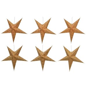 Звезда светящаяся из бумаги, 60 см, золотая Kaemingk фото 2