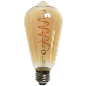Светодиодная ретро лампочка Эдисона 4W E27 янтарная