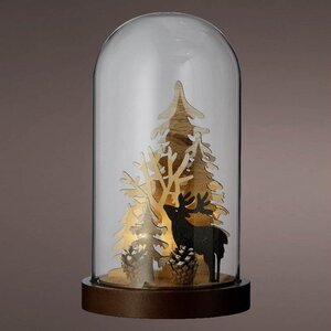 Новогодний светильник Reims Forest - Олень Бруно 28 см, на батарейках