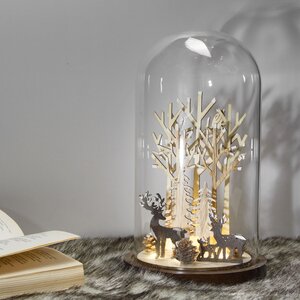 Новогодний светильник Reims Forest - Семья оленей 28 см, на батарейках Kaemingk фото 2