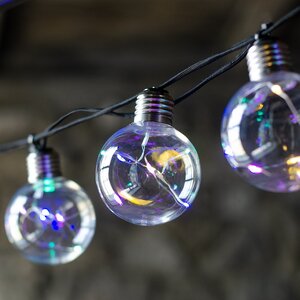 Гирлянда из лампочек Siesta Lights 10 ламп, разноцветные микро LED, 2.7 м, черный ПВХ, IP20 Kaemingk фото 2