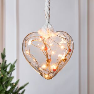 Подвесной светильник на канате Della Foresta 80*20 см, 15 теплых белых микро LED ламп, на батарейках, IP20 Kaemingk фото 1