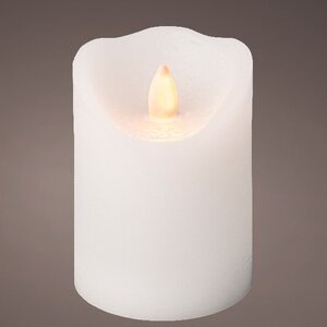 Светодиодная свеча с имитацией пламени Elody White 10 см, на батарейках, таймер Kaemingk фото 2