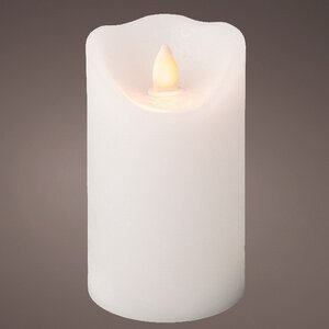Светодиодная свеча с имитацией пламени Elody White 12 см, на батарейках, таймер Kaemingk фото 2