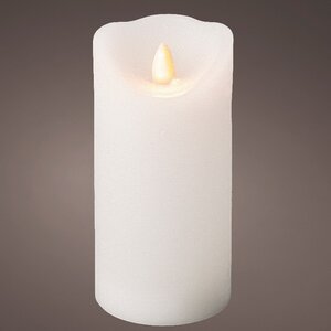 Светодиодная свеча с имитацией пламени Elody White 15 см, на батарейках, таймер Kaemingk фото 2