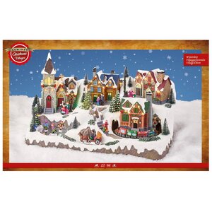 Светящаяся композиция Christmas Village: Рождественский городок Веллингтон 57*34 см, с движением и музыкой Kaemingk фото 3