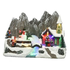 Светящаяся композиция Эшвилл Таун: Christmas Carol 24*17 см, с движением и музыкой, на батарейках Kaemingk фото 3