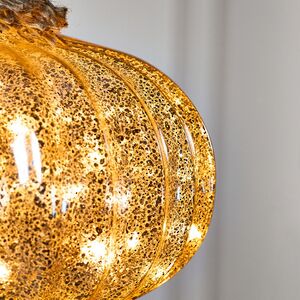 Подвесной светильник Луковка - Голд 21*20 см, 15 микро LED ламп, таймер, на батарейках, стекло  Kaemingk фото 3