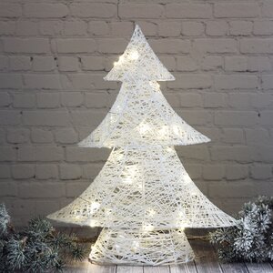 Светящаяся елка Эрика 40 см, 30 теплых белых LED ламп, на батарейках, IP20 Kaemingk фото 1