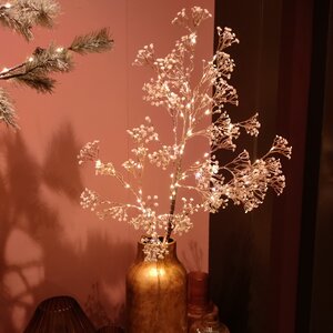 Светящаяся ветка для декора Gypsophila 120 см, 100 теплых белых микро LED ламп, IP20 Kaemingk фото 7
