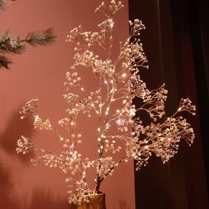 Светящаяся ветка для декора Gypsophila 120 см, 100 теплых белых микро LED ламп, IP20 Kaemingk фото 8
