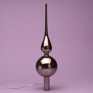 Светящаяся елочная верхушка Frotelli 31 см дымчатая, 10 теплых белых LED ламп Kaemingk фото 2