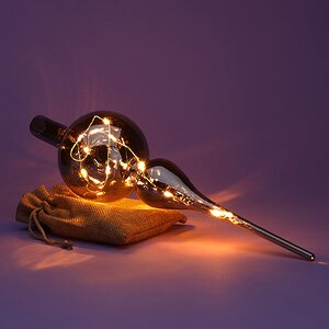 Светящаяся елочная верхушка Frotelli 31 см дымчатая, 10 теплых белых LED ламп Kaemingk фото 3