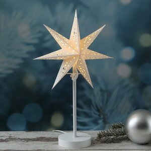 Декоративный светильник Звезда Лорен 42*25 см, 2 теплых белых LED лампы, IP20 Kaemingk фото 2