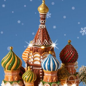 Светящаяся композиция Московский Собор 31*29*27 см, с движением и музыкой Kaemingk фото 2