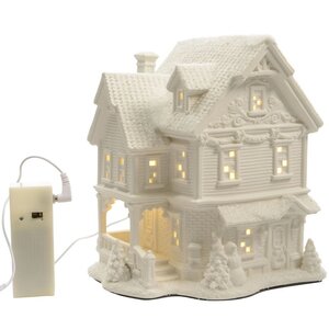 Светящаяся композиция Домик в Эдмундстоне 19*17 см, на батарейках Kaemingk фото 2