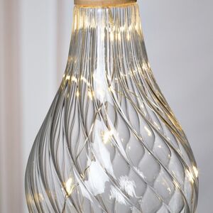 Подвесной светильник Лампочка Bradberry 10 см, 10 микро LED ламп, на батарейках, стекло Kaemingk фото 2