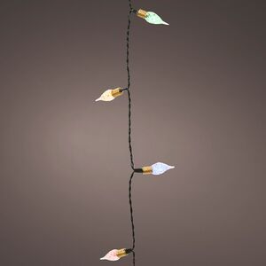 Светодиодная гирлянда на батарейках Vintage lights 4.9 м, 50 разноцветных LED ламп, зеленый ПВХ, контроллер, таймер Kaemingk фото 4