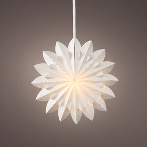 Подвесной светильник из бумаги Eirwen 60 см, теплые белые LED лампы, таймер, IP20 Kaemingk фото 2