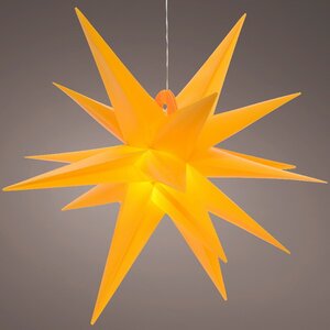 Подвесной светильник Звезда - Christmas in Rothenburg 30 см, теплая белая LED подсветка, на батарейках, IP44