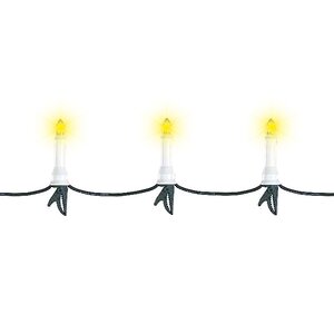 Гирлянда Свечи, 15 свечей на клипсах, 7 м, черный ПВХ, IP44 Kaemingk фото 3