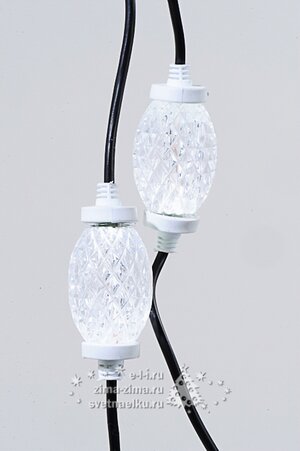 Электрогирлянда Строблампы Звездопад 10 строб LED ламп 4.5 м, прозрачный ПВХ, соединяемая, IP44 Царь Елка фото 1