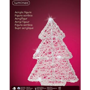 Светящаяся фигура Елка White Pearl 60 см, 60 холодных белых LED ламп с мерцанием, IP44 Kaemingk (Кейминг) фото 8