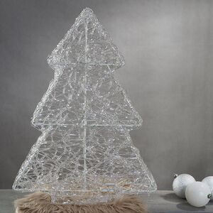 Светящаяся фигура Елка White Pearl 60 см, 60 холодных белых LED ламп с мерцанием, IP44 Kaemingk (Кейминг) фото 7