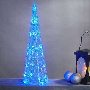 Светящаяся фигура Елка Cone Light 60 см, 30 разноцветных RGB LED ламп, IP44 Kaemingk фото 4