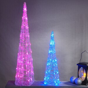 Светящаяся фигура Елка Cone Light 60 см, 30 разноцветных RGB LED ламп, IP44 Kaemingk фото 2