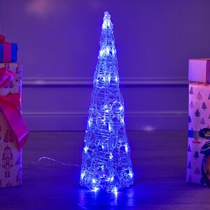 Светящаяся фигура Елка Cone Light 60 см, 30 разноцветных RGB LED ламп, IP44 Kaemingk (Кейминг) фото 6