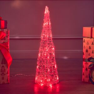 Светящаяся фигура Елка Cone Light 60 см, 30 разноцветных RGB LED ламп, IP44 Kaemingk (Кейминг) фото 7