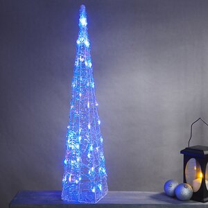 Светящаяся фигура Елка Cone Light 90 см, 50 разноцветных RGB LED ламп, IP44 Kaemingk фото 5