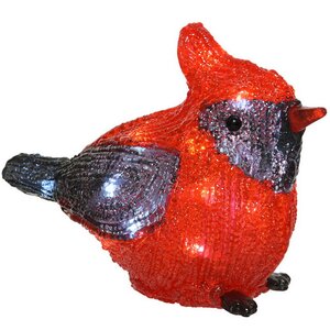 Светодиодная фигура Птичка Кардинал Харли 20 см, 20 LED ламп, на батарейках, IP44 Kaemingk фото 2