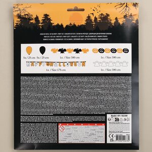 Набор украшений на Хэллоуин: 4 растяжки + 10 воздушных шаров Koopman фото 3