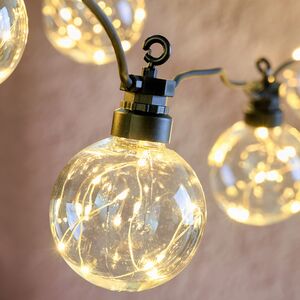 Гирлянда из лампочек Satellite, 10 ламп, теплые белые микро LED, 2.7 м, черный ПВХ, IP44 Kaemingk (Кейминг) фото 4