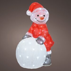 Светодиодная фигура Снеговик Антеро - Лапландские сказки 60 см, 90 LED ламп, IP44 Kaemingk фото 2
