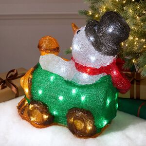Светящаяся фигура Снеговик Ганс - Christmas Train 40 см, 50 LED ламп, IP44 Kaemingk (Кейминг) фото 5