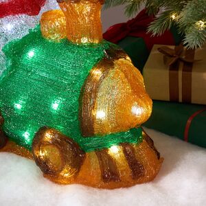 Светящаяся фигура Снеговик Ганс - Christmas Train 40 см, 50 LED ламп, IP44 Kaemingk (Кейминг) фото 3