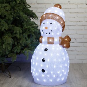Светящаяся фигура Снеговик Мистер Дирк 89 см, 200 LED ламп, IP44