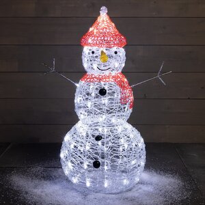 Светящаяся фигура Снеговик Юханнес 90 см, 120 LED ламп, IP44 Kaemingk фото 1