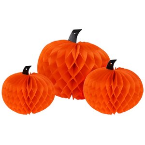 Набор бумажных подвесных украшений Тыквы 19-30 см, 3 шт Koopman фото 3