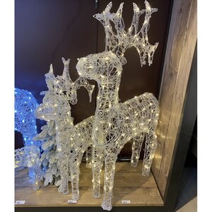 Олень светящийся Ажурный 120 см,120 теплых белых LED ламп, IP44 Kaemingk фото 2