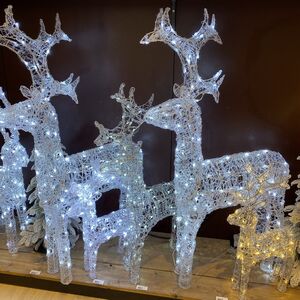 Олень светящийся Ажурный 120 см, 120 холодных белых LED ламп, IP44 Kaemingk фото 6