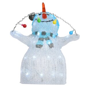 Светящаяся фигура Снеговик с гирляндой 33 см, 40 LED ламп, IP44 Kaemingk фото 2